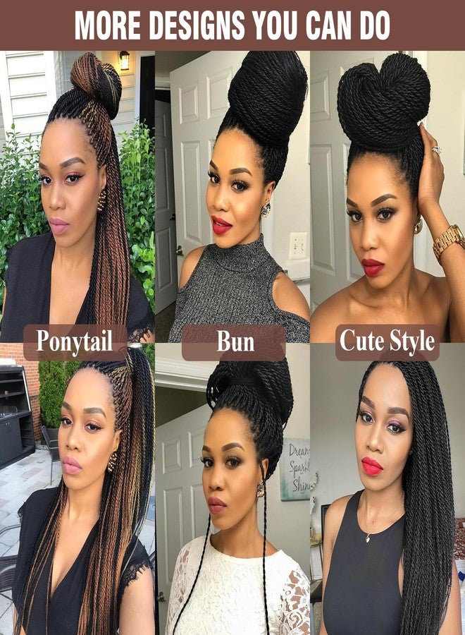 VIOLET Red Crochet Hair For Black Women 18 Inch Long Senegalese Twist Crochet Hair 9 Packs Crochet Braids Prelooped Crochet Twist Hair Crochet Braids For Black Women 20 Strands Crochet Twist Hair (TBUG) - Image 5